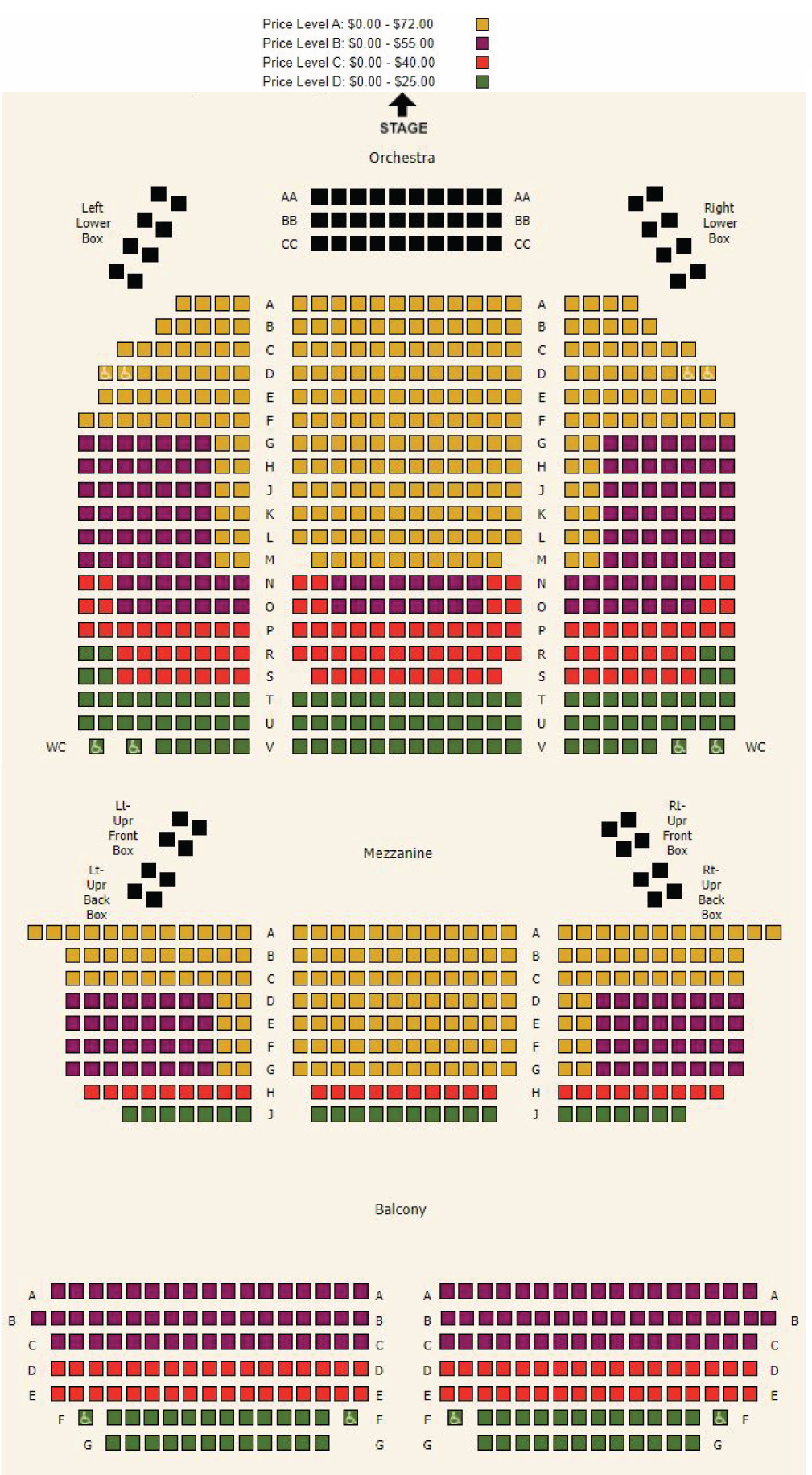 Orchestra Hall Seating Chart